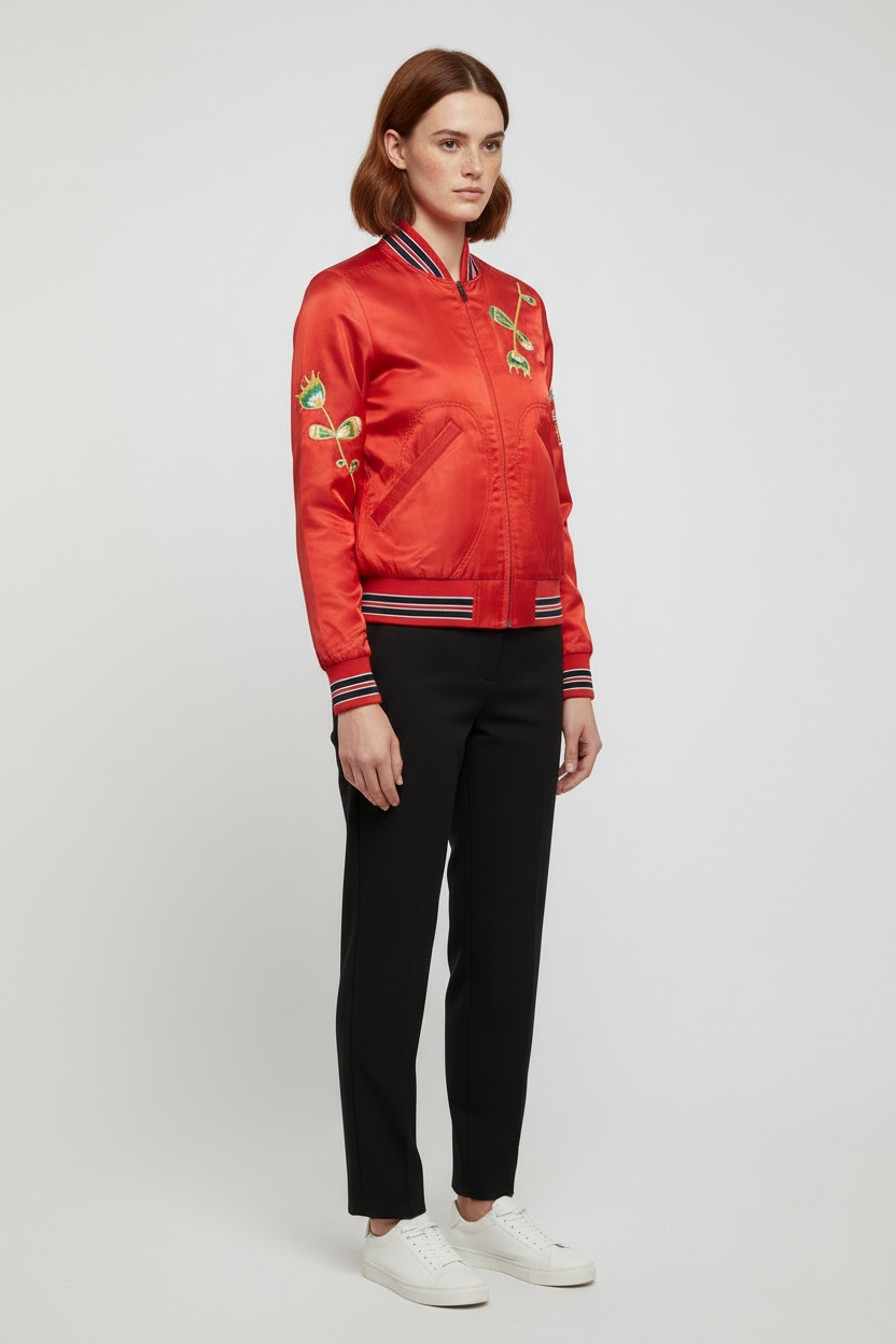 Diesel Damen Bomberjacke Rot Größe S