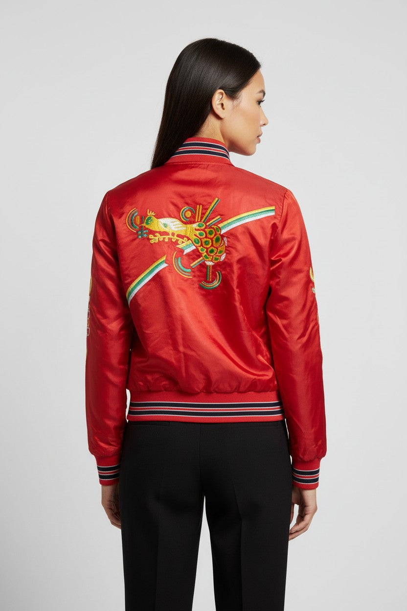 Diesel Damen Bomberjacke Rot Größe S