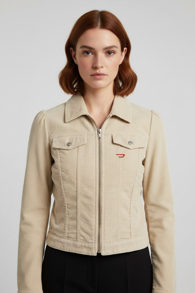 Diesel Damen Jacke Beige Größe S