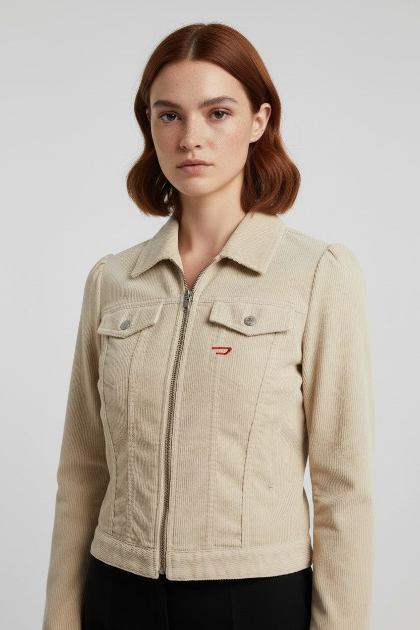 Diesel Damen Jacke Beige Größe S
