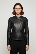 Diesel Damen Lederjacke Schwarz Größe XS