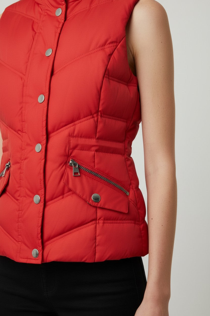 ESPRIT Damen Daunenweste Rot Größe XS