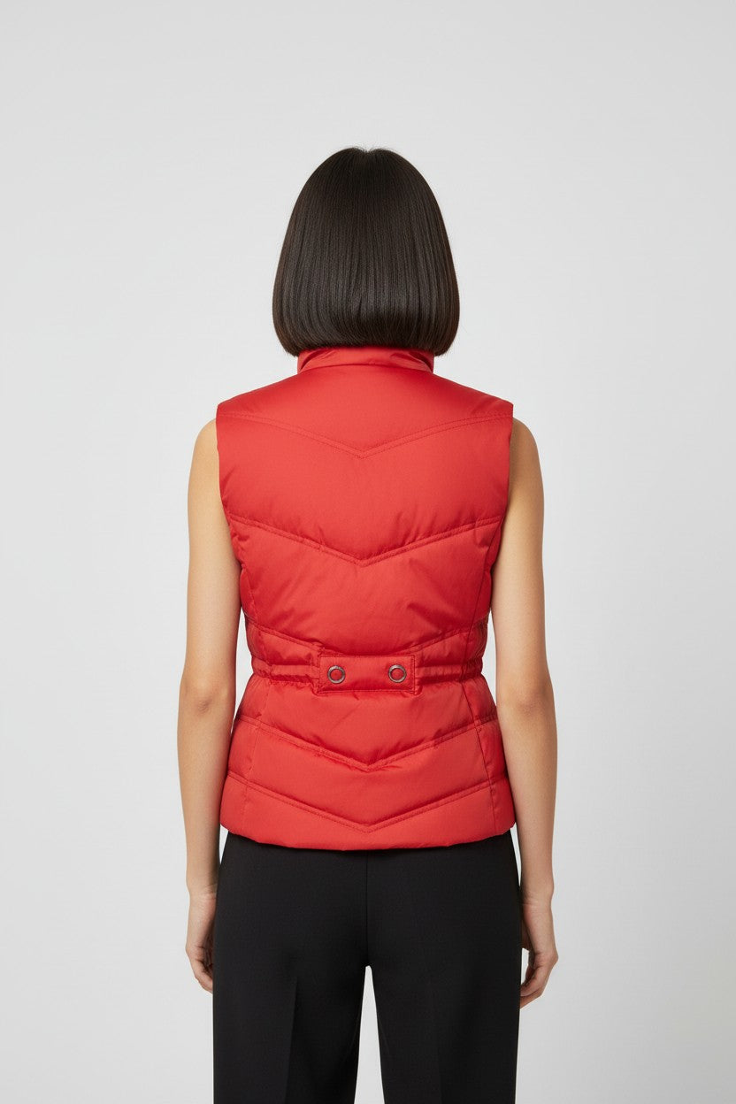 ESPRIT Damen Daunenweste Rot Größe XS