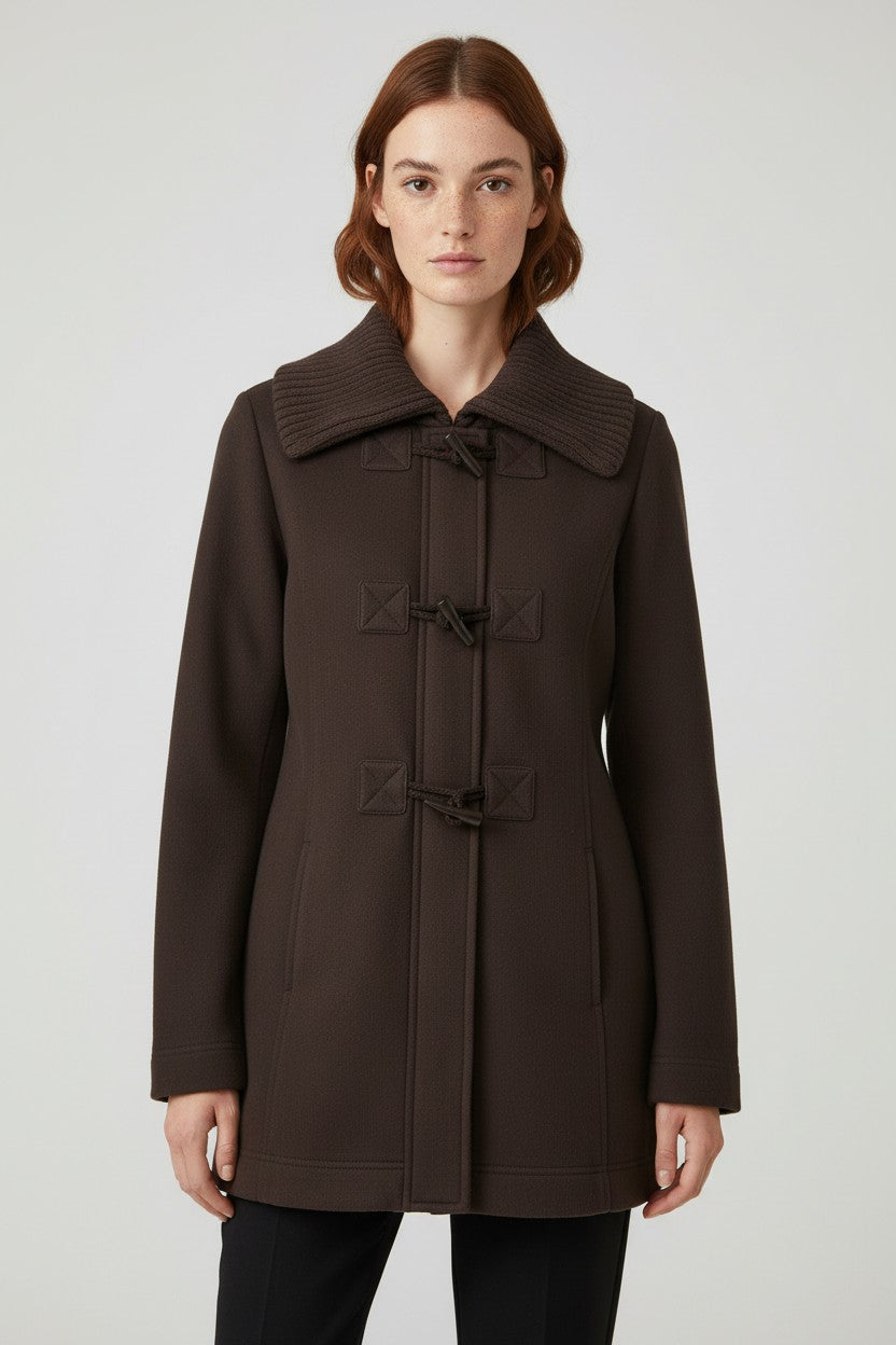 ESPRIT Damen Dufflecoat Braun Größe XL