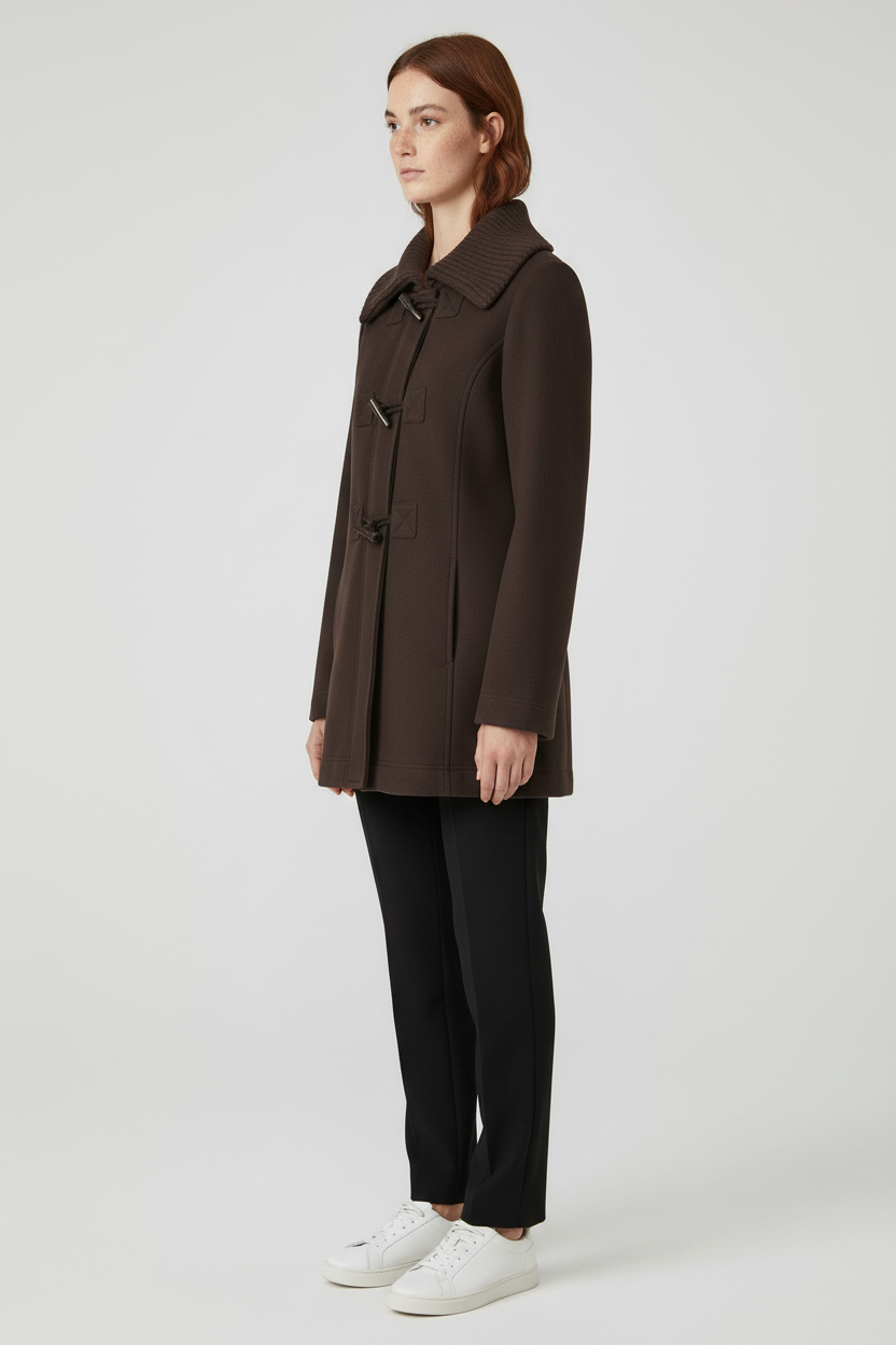 ESPRIT Damen Dufflecoat Braun Größe XL
