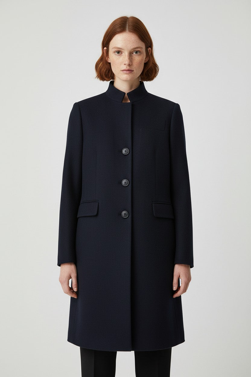 ESPRIT Damen Mantel Blau Größe L