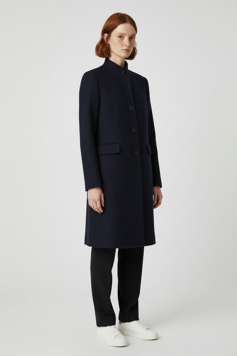 ESPRIT Damen Mantel Blau Größe L