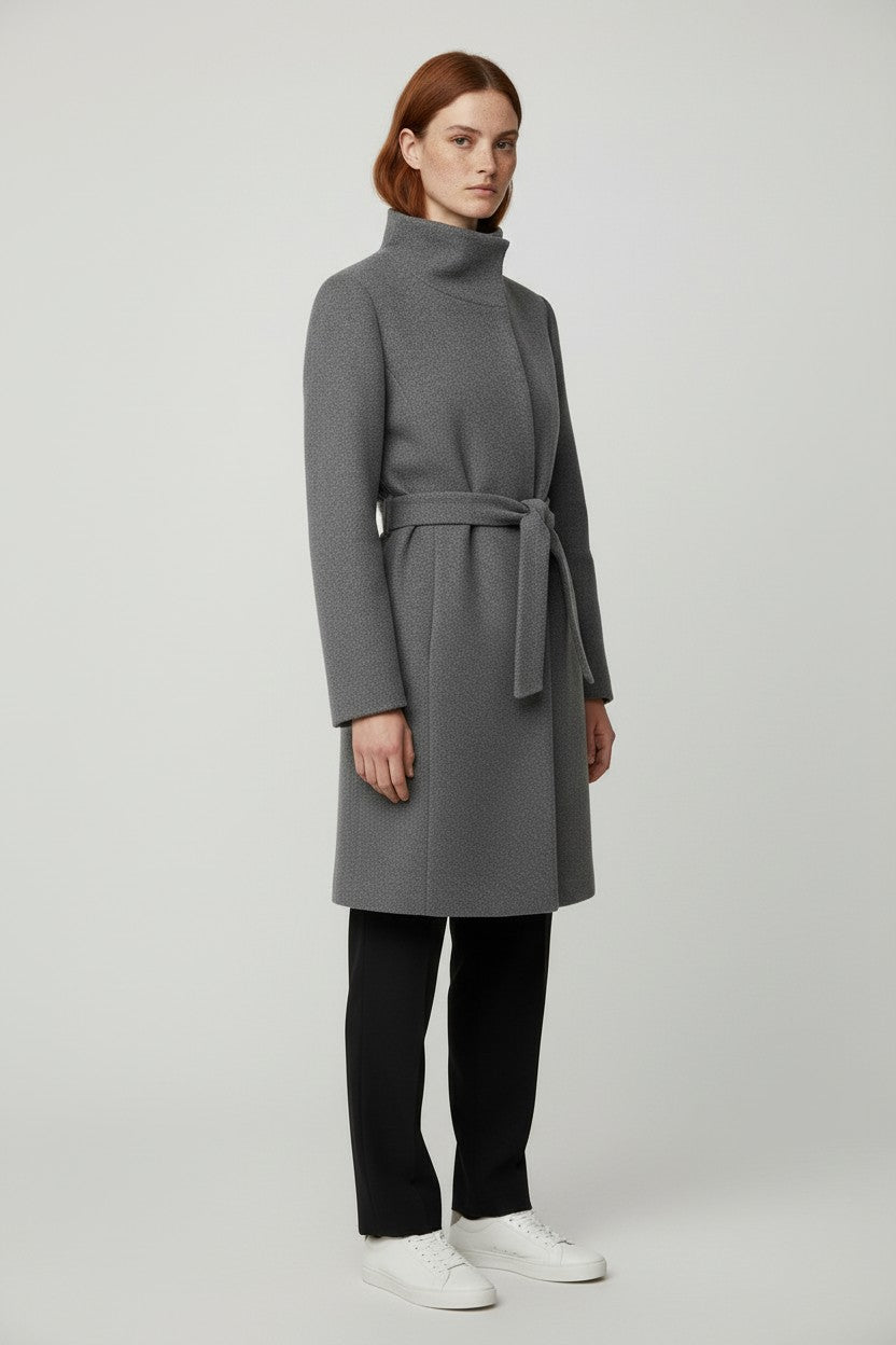 ESPRIT Damen Mantel Grau Größe L