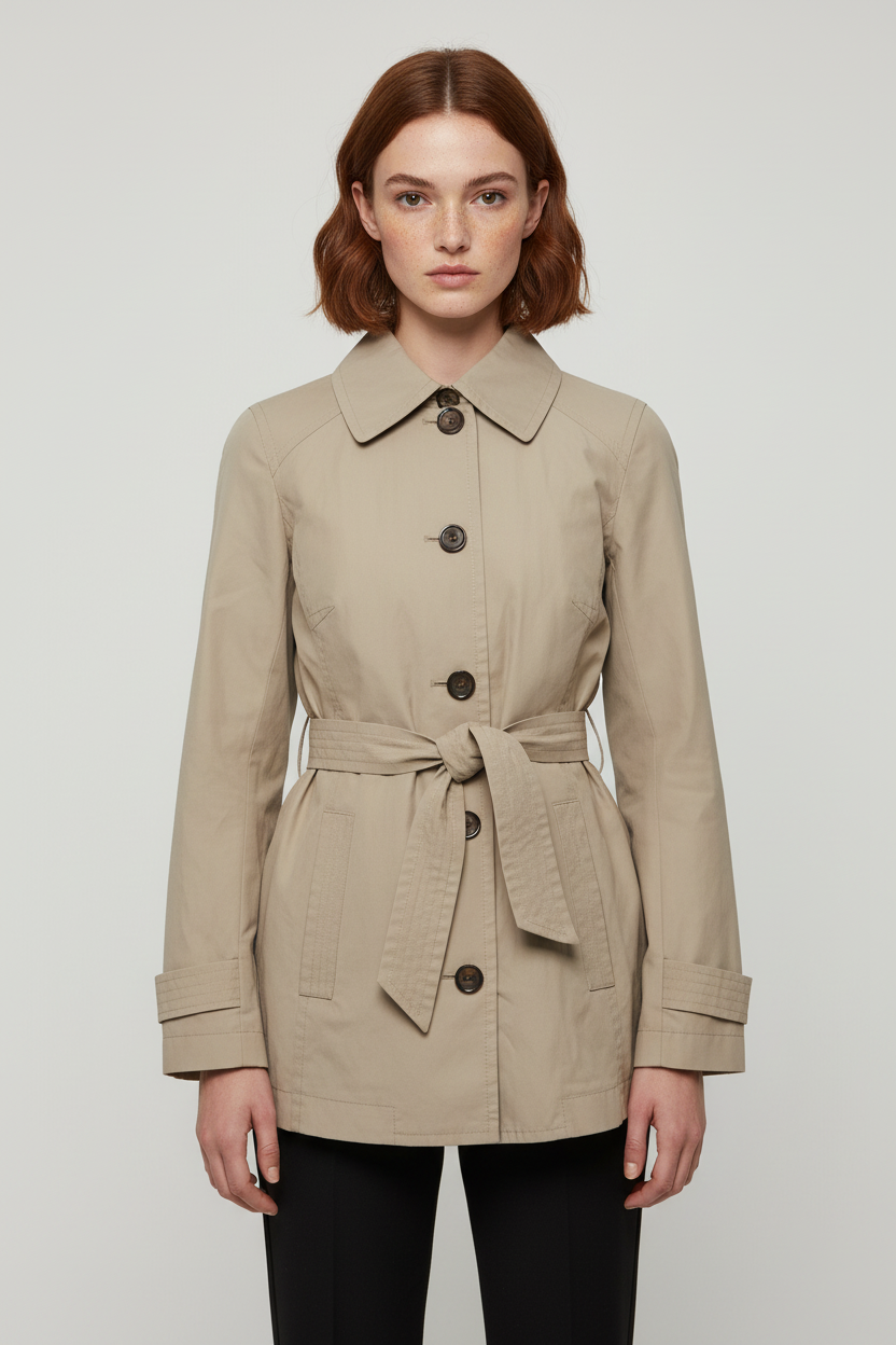 ESPRIT Damen Trenchcoat Beige Größe M