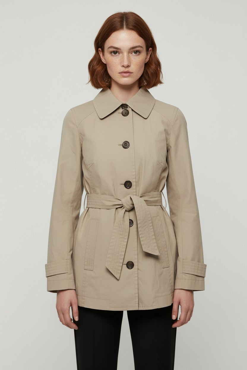 ESPRIT Damen Trenchcoat Beige Größe M