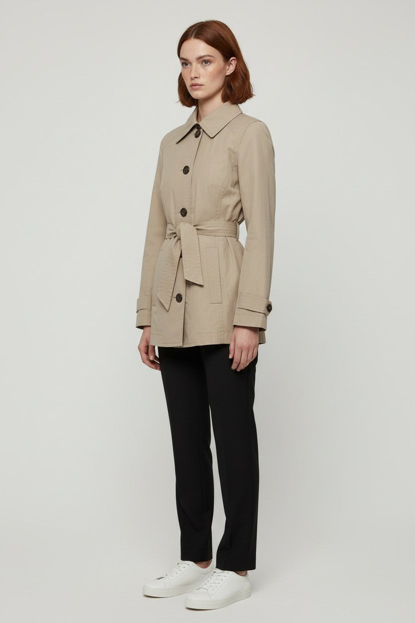ESPRIT Damen Trenchcoat Beige Größe M