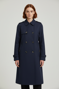 ESPRIT Damen Trenchcoat Blau Größe XXL