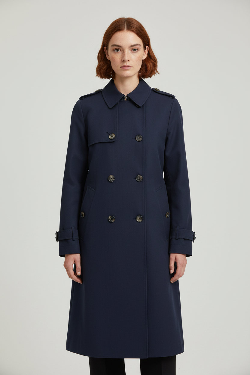 ESPRIT Damen Trenchcoat Blau Größe XXL