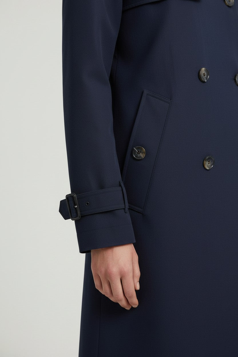 ESPRIT Damen Trenchcoat Blau Größe XXL