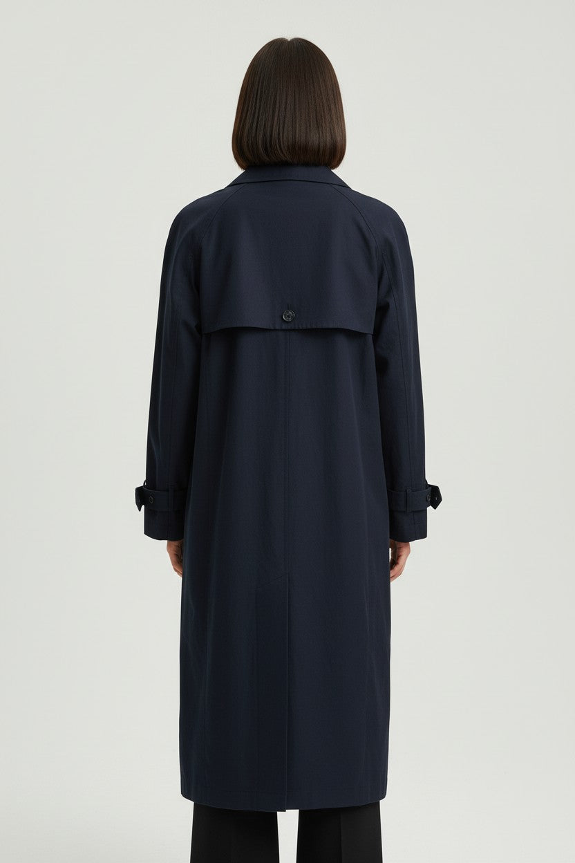 ESPRIT Damen Trenchcoat Blau Größe XXL