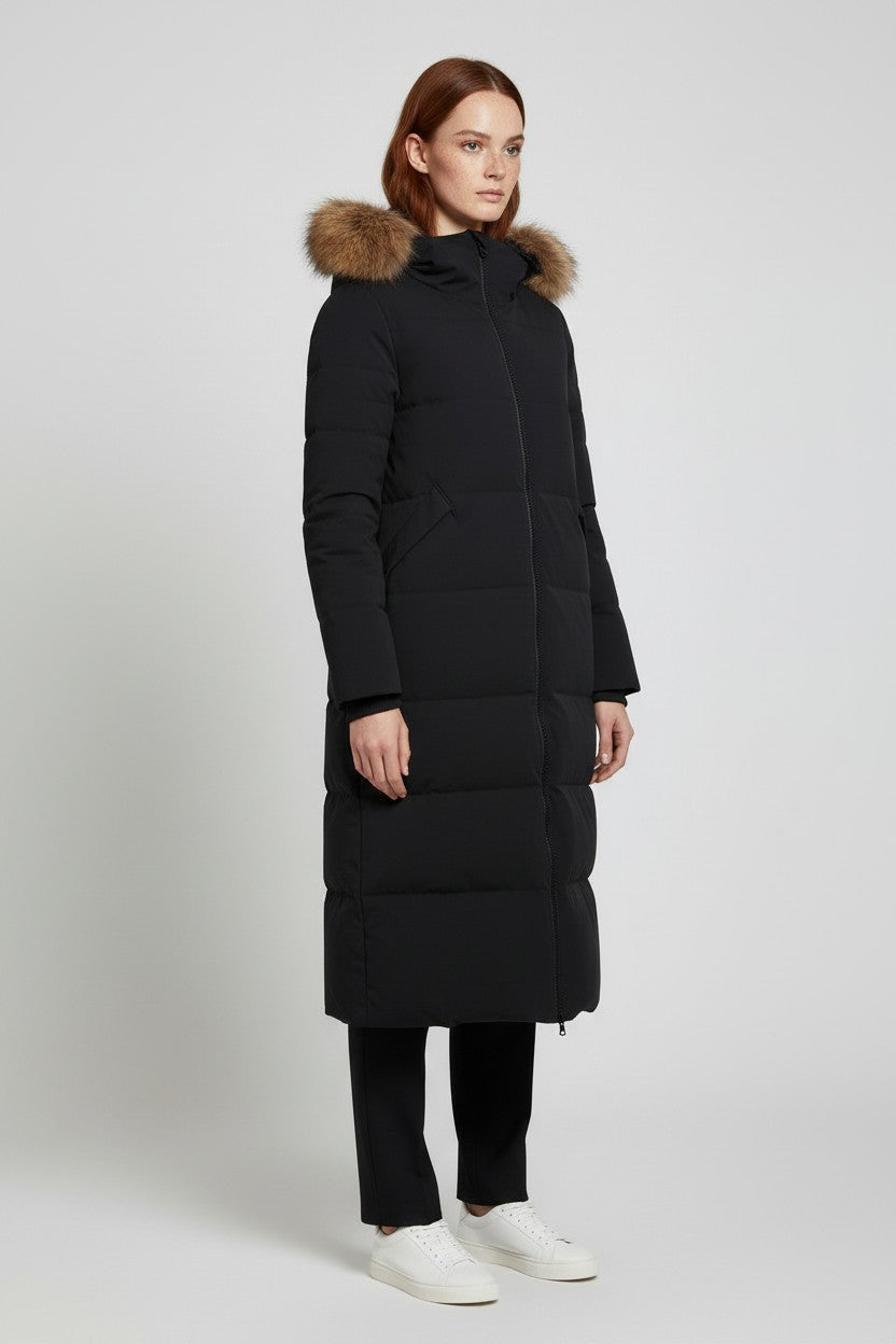 ESPRIT Damen Wintermantel Schwarz Größe XL