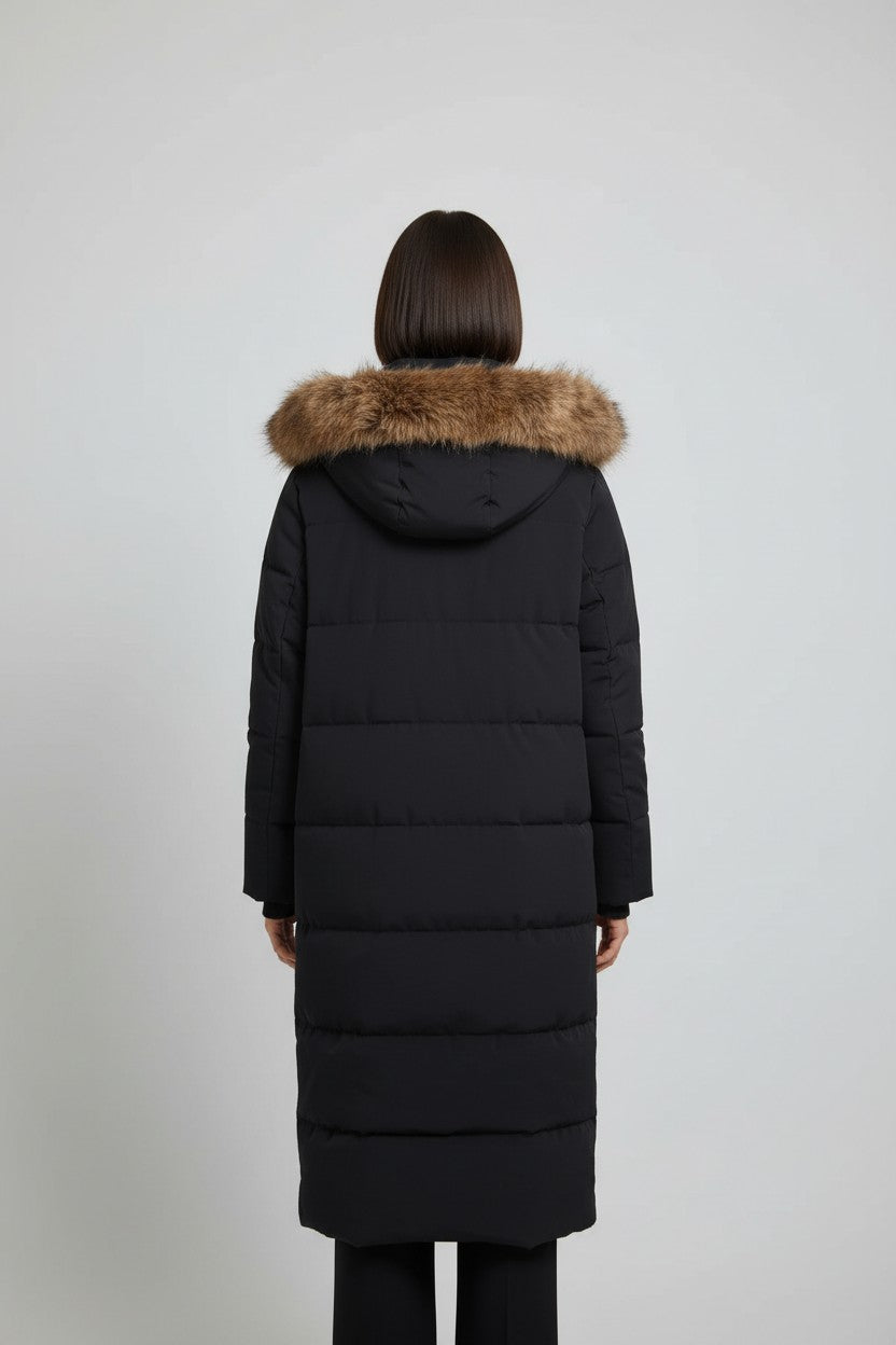 ESPRIT Damen Wintermantel Schwarz Größe XL