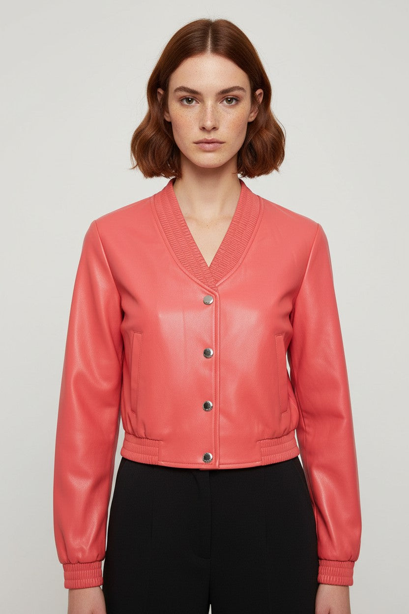 Guess Damen Bomberjacke Rot Größe S