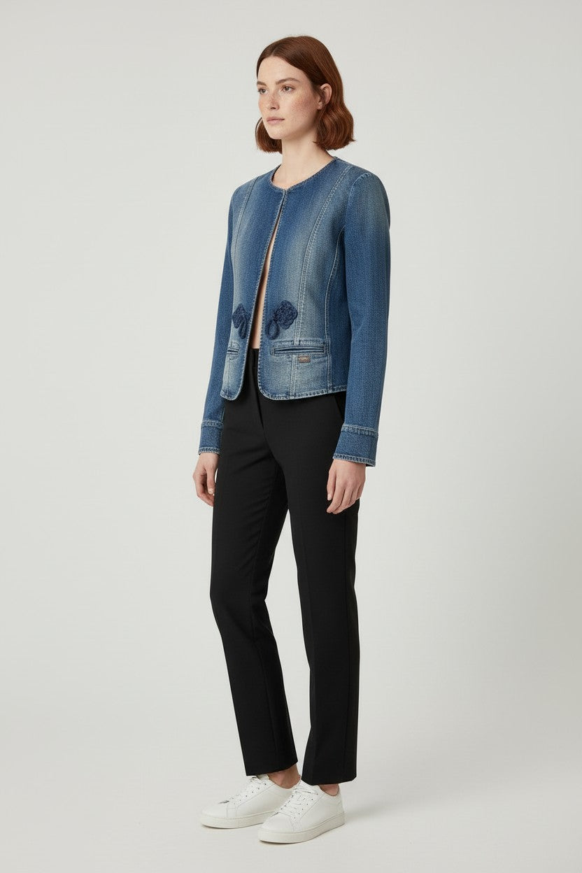 Guess Damen Jeansjacke Blau Größe L