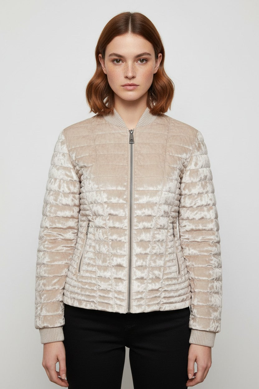 Guess Damen Leichte Jacke Beige Größe S
