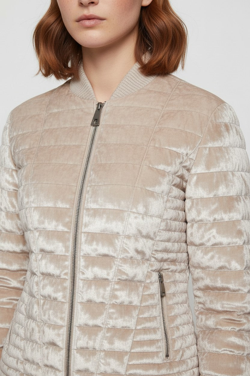 Guess Damen Leichte Jacke Beige Größe S