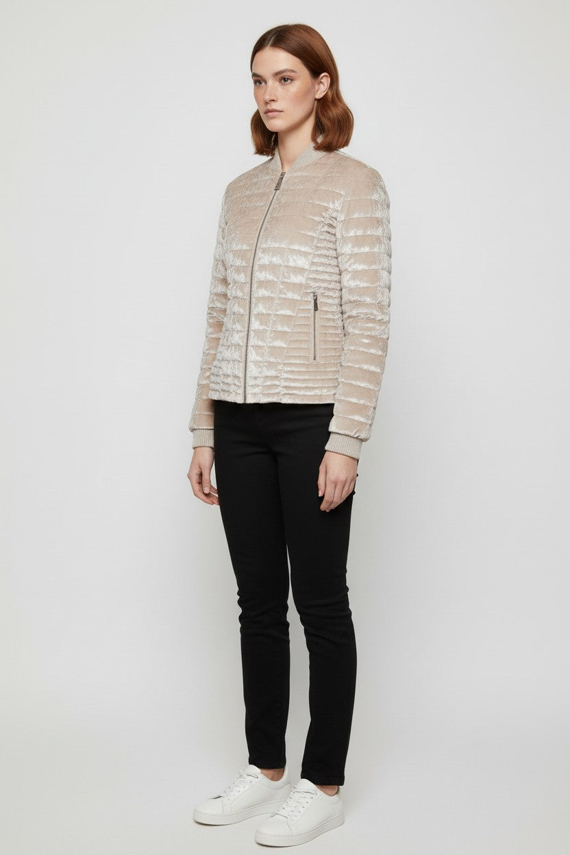 Guess Damen Leichte Jacke Beige Größe S