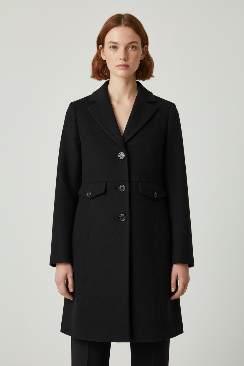 Miss Sixty Damen Mantel Schwarz Größe L