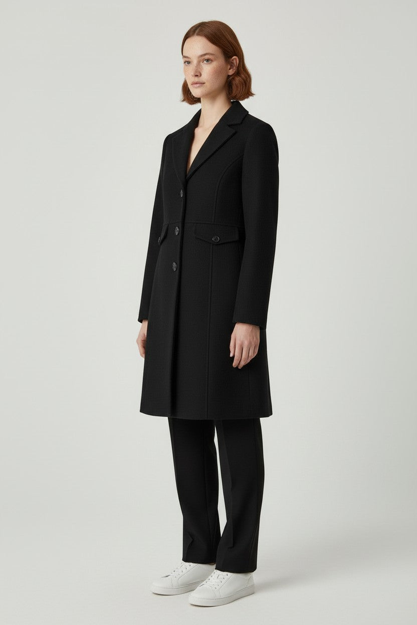 Miss Sixty Damen Mantel Schwarz Größe L