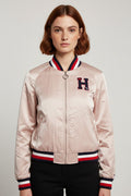 Tommy Hilfiger Damen Bomberjacke Beige Größe XL