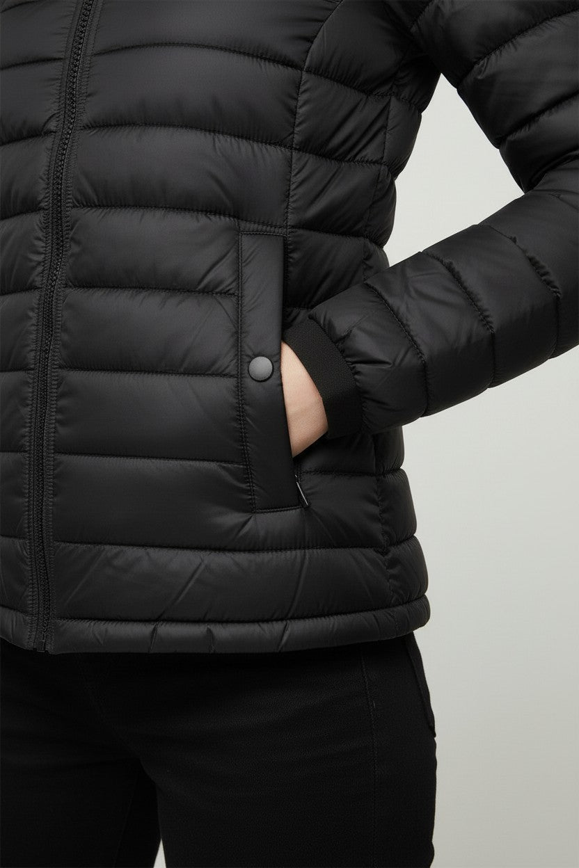 Tommy Hilfiger Damen Leichte Jacke Schwarz Größe L