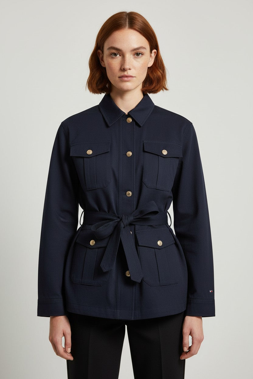 Tommy Hilfiger Damen Safarijacke Blau Größe XS