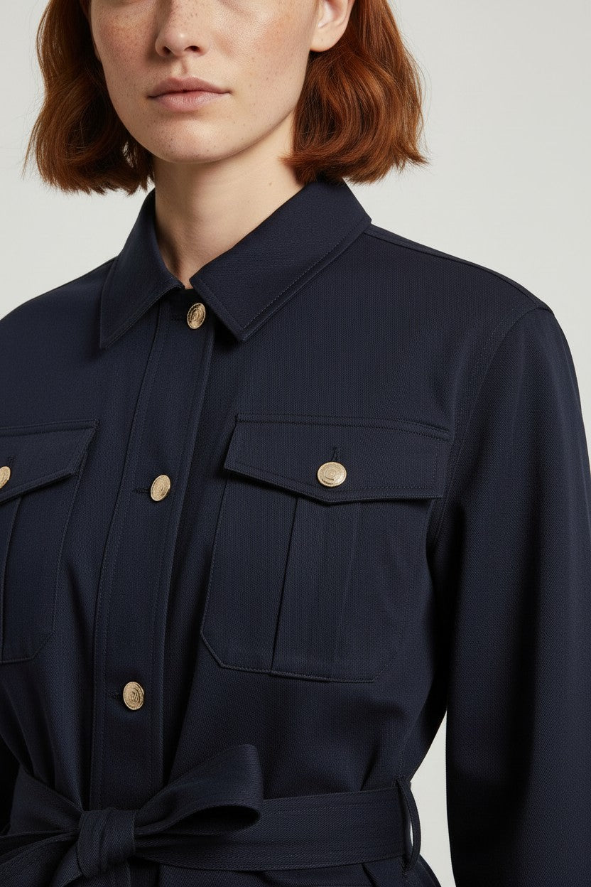 Tommy Hilfiger Damen Safarijacke Blau Größe XS
