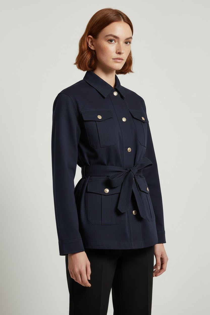 Tommy Hilfiger Damen Safarijacke Blau Größe XS