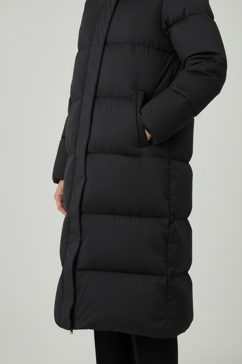 Tommy Hilfiger Damen Wintermantel Grau Größe M