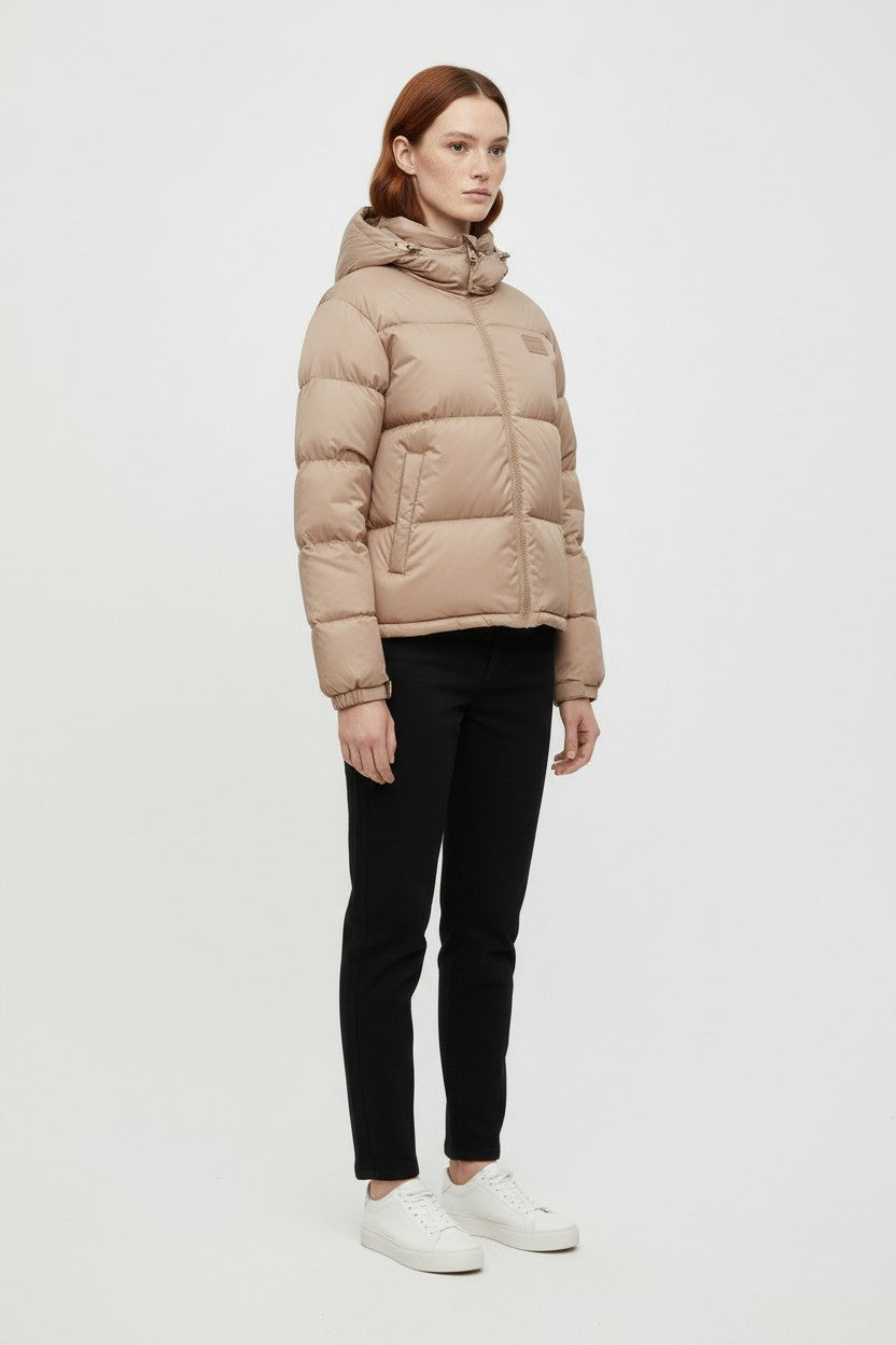 Tommy Hilfiger Jeans Damen Winterjacke Beige Größe XL