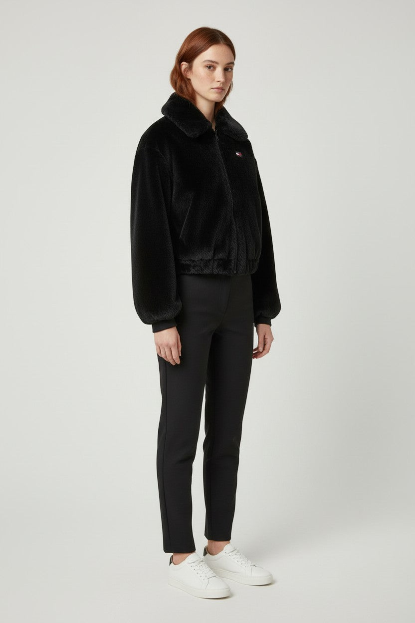 Tommy Hilfiger Jeans Damen Winterjacke Schwarz Größe S