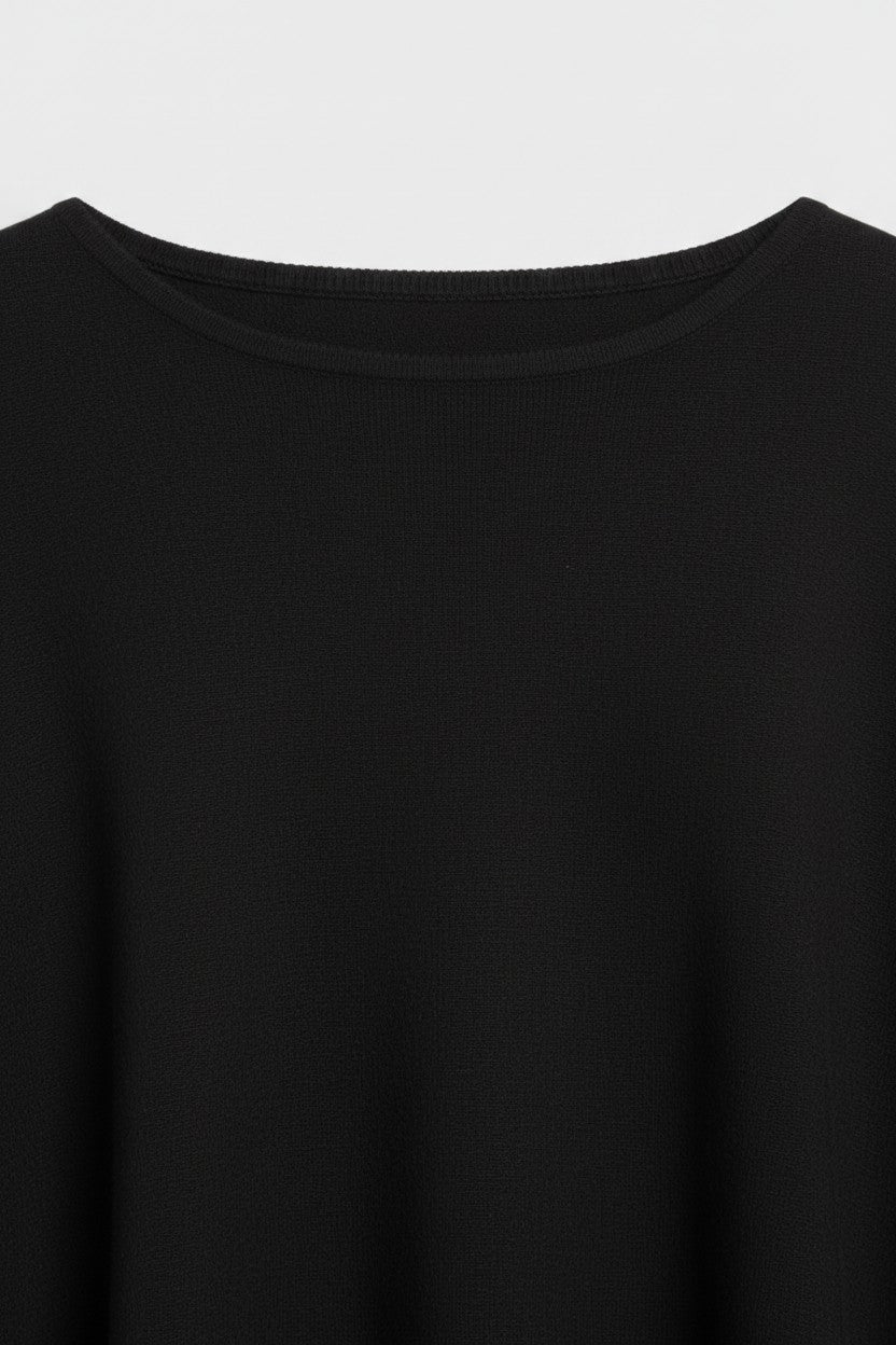 COS Damen Poncho Schwarz Größe ONE SIZE