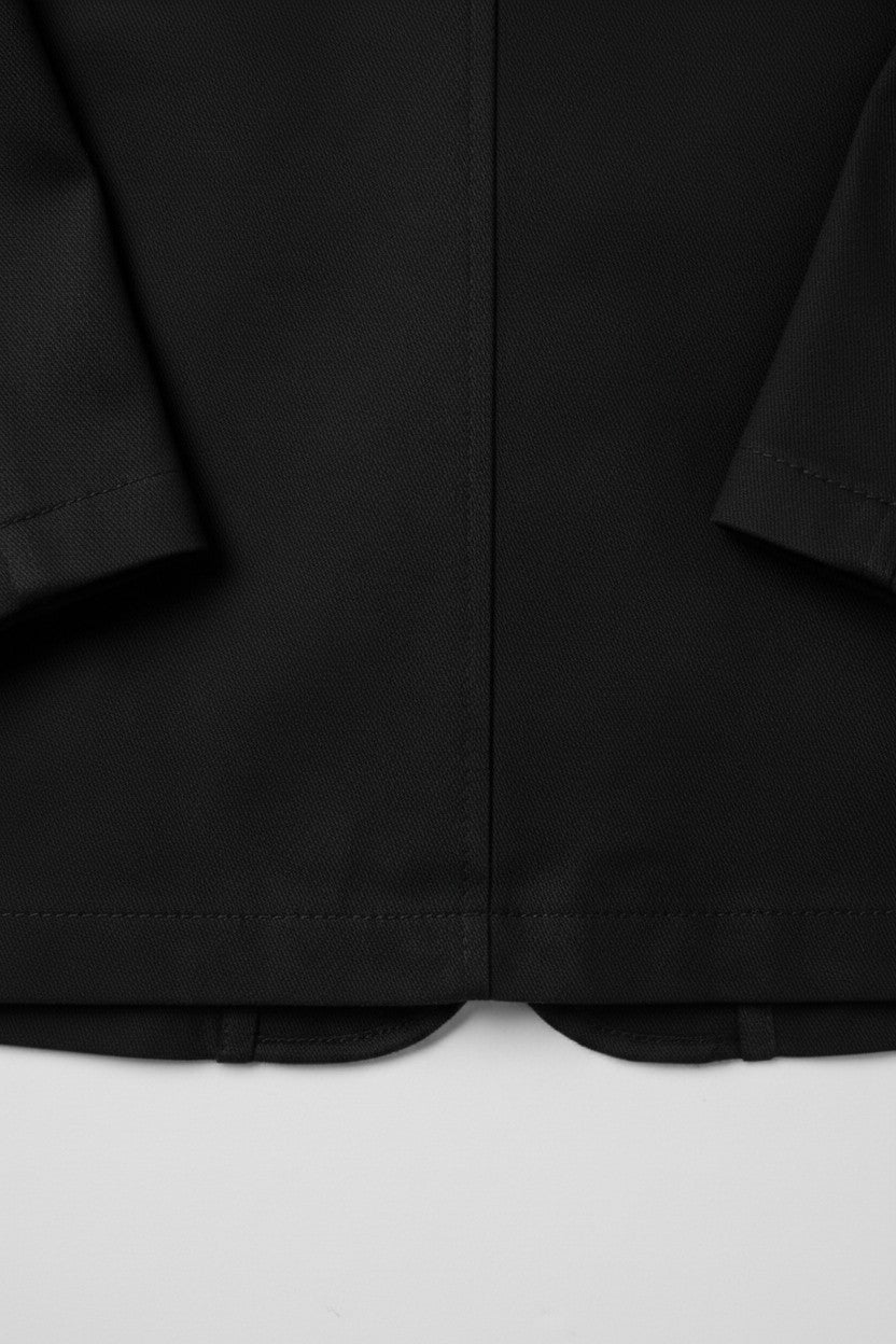 COS Damen Poncho Schwarz Größe ONE SIZE