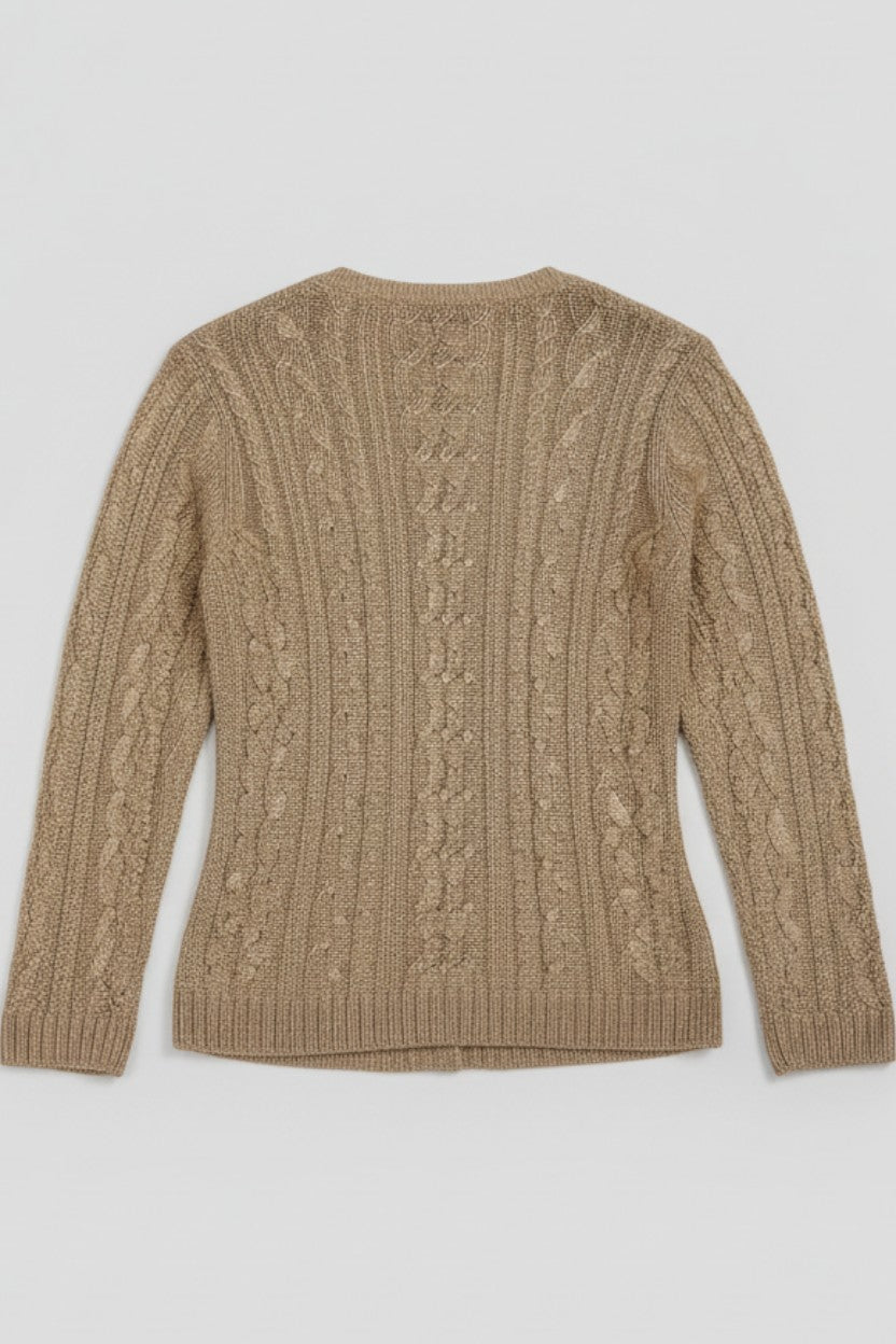 Lauren Ralph Lauren Damen Strickpullover Gold Größe XL