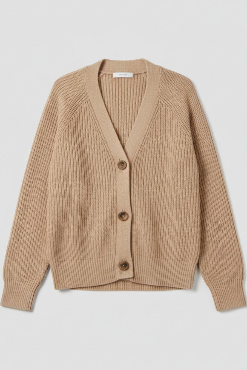 Marc O'Polo Damen Strickjacke Beige Größe XL