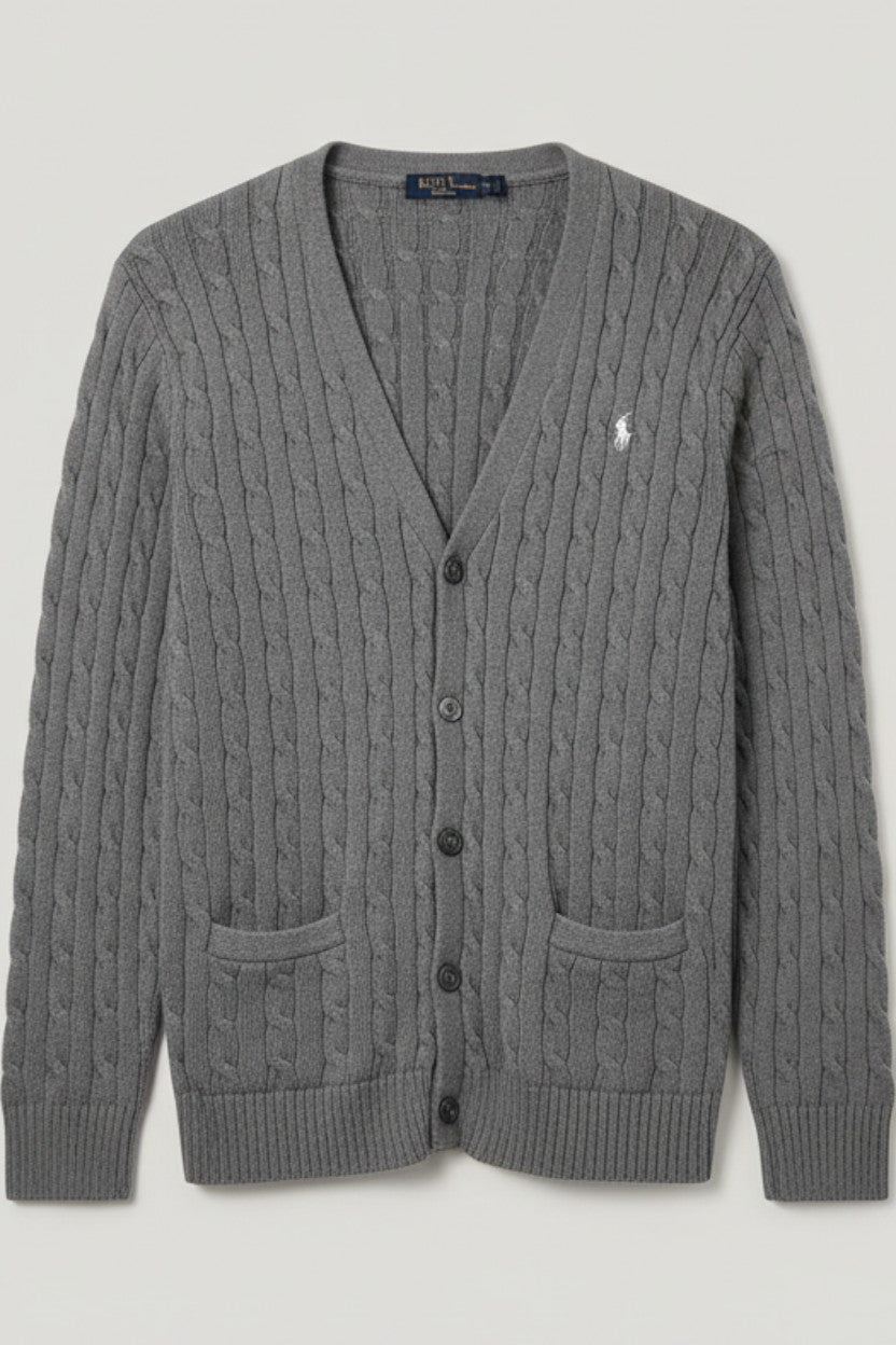Polo Ralph Lauren Damen Strickjacke Grau Größe XL