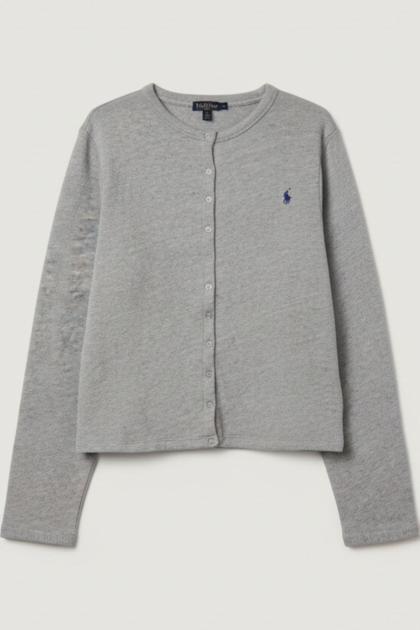 Ralph Lauren Damen Strickjacke Grau Größe XL