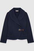 Ralph Lauren Damen Wickeljacke Blau Größe XL