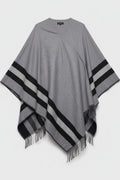 Tommy Hilfiger Damen Poncho Grau Größe ONE SIZE
