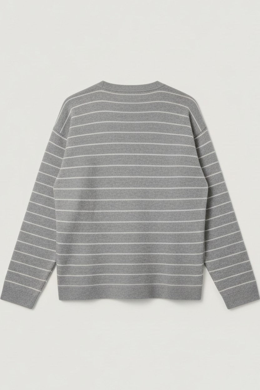 Tommy Hilfiger Damen Pullover Grau Weiß Größe XL