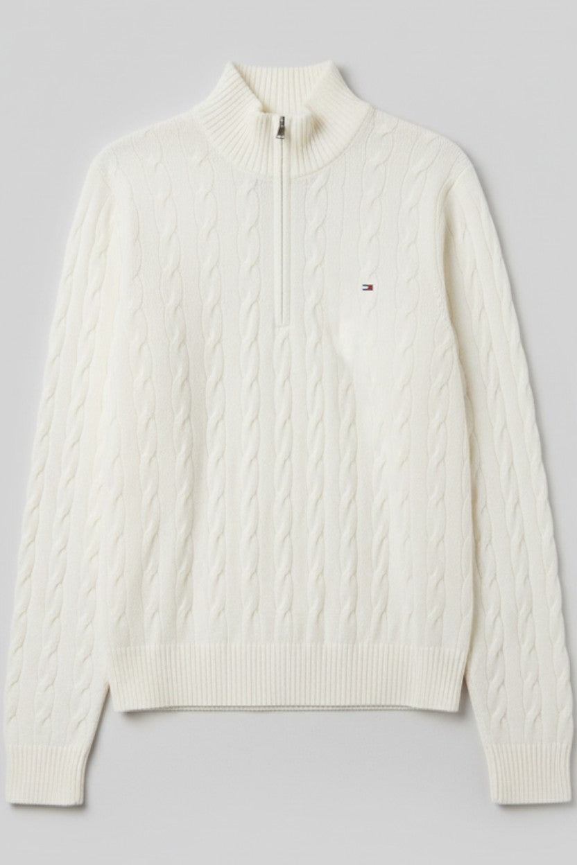 Tommy Hilfiger Damen Strickpullover Weiß Größe XL