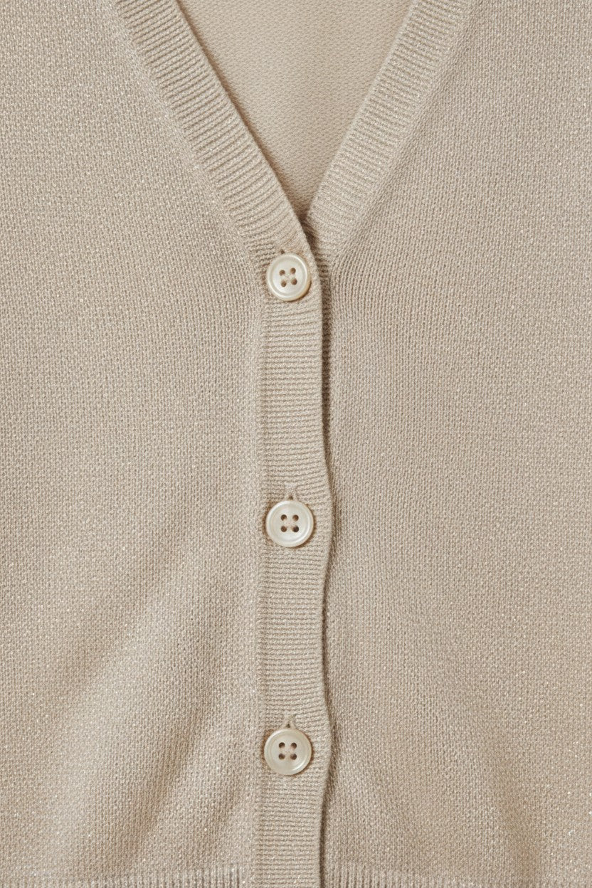 Lauren Ralph Lauren Damen Strickjacke Gold Größe XL