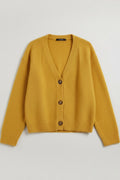 Marc O'Polo Damen Strickjacke Gelb Größe XL