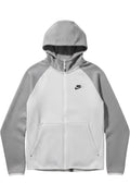 Nike Kapuzenjacke Weiß/Grau – Größe L