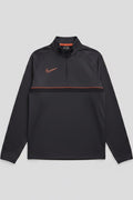 Nike Herren Trainingsoberteil Grau Orange Größe L